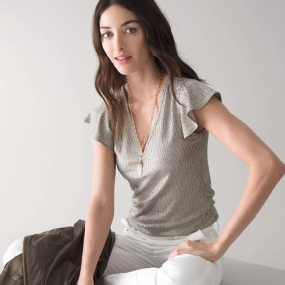 WHITE HOUSE BLACK MARKET | Glamgetter Sparkling Tee - Picture 1 of 4